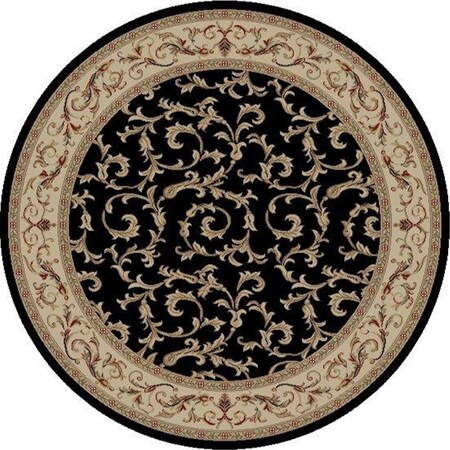 Perfectpillows 9 ft. 3 in. x 12 ft. 6 in. Jewel Veronica Black PE749271